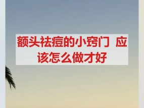 祛除额头痘痘的实用方法（从饮食到生活习惯）