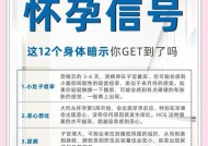 初孕症状一览（怀孕初期的体征与变化）
