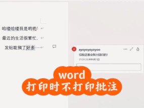 Word批注隐藏问题解决方法（如何查看被隐藏的Word批注）
