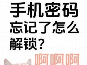 手机开锁密码忘了怎么办（手机密码解锁方法大全）