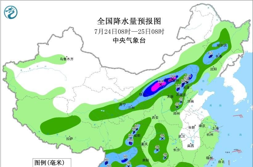 本轮降雨形势已转变，南方降雨减少北方增多，高温过程将达到顶点  第6张