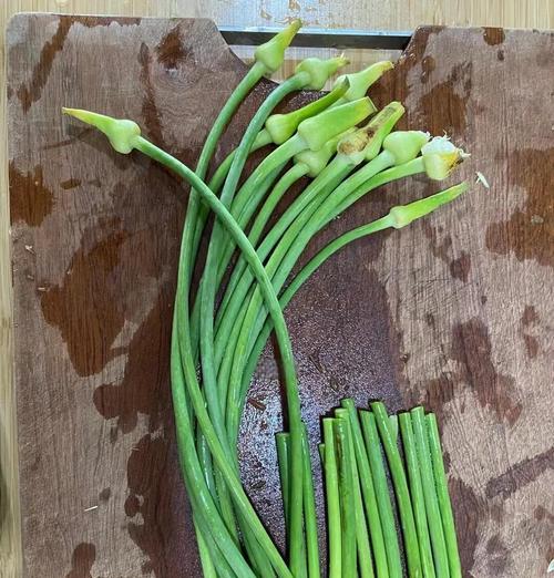 如何制作脆口又美味的蒜苔腌制品（自家制作）  第3张