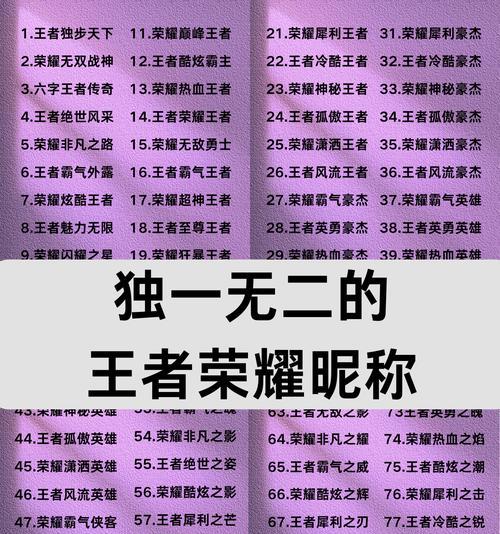 王者荣耀起什么名好？如何选择一个合适的王者荣耀名字？  第1张