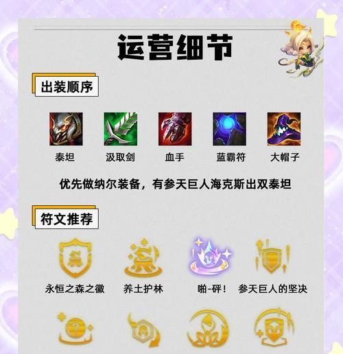LOL纳尔符文出装搭配攻略（打造无敌“大狗头”）  第1张