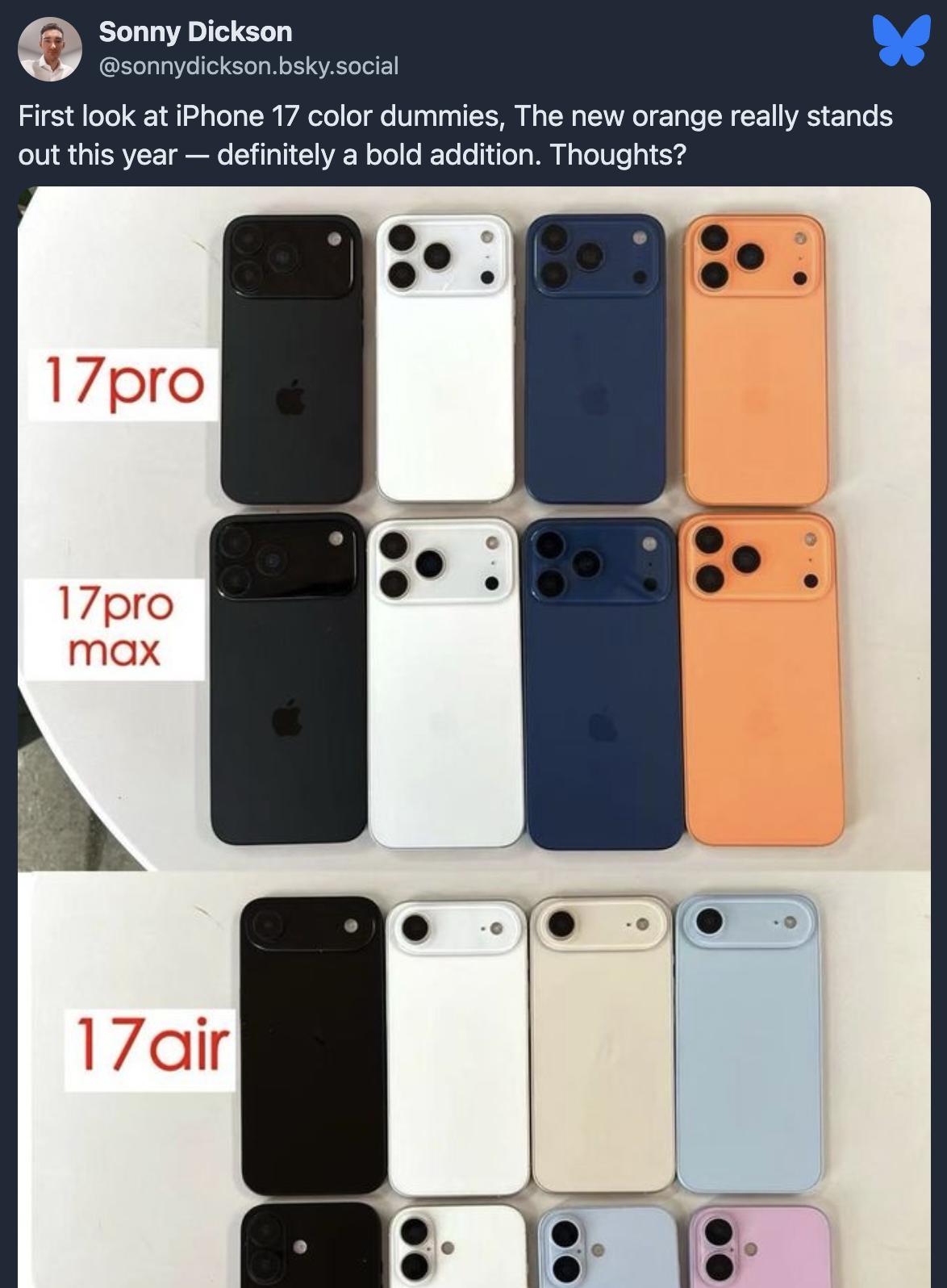 苹果iPhone17相机控制按钮组件曝光，提前揭示新机配色  第4张