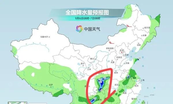 冷空气持续东移，新一轮降雨无缝衔接，明天7号大雨暴雨分布如下  第3张